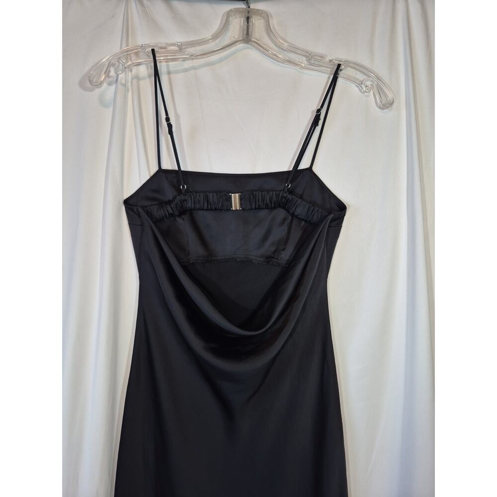 Abercombie & Fitch Open-Back Maxi Slip Dress Black XXSP - Picture 9 of 13